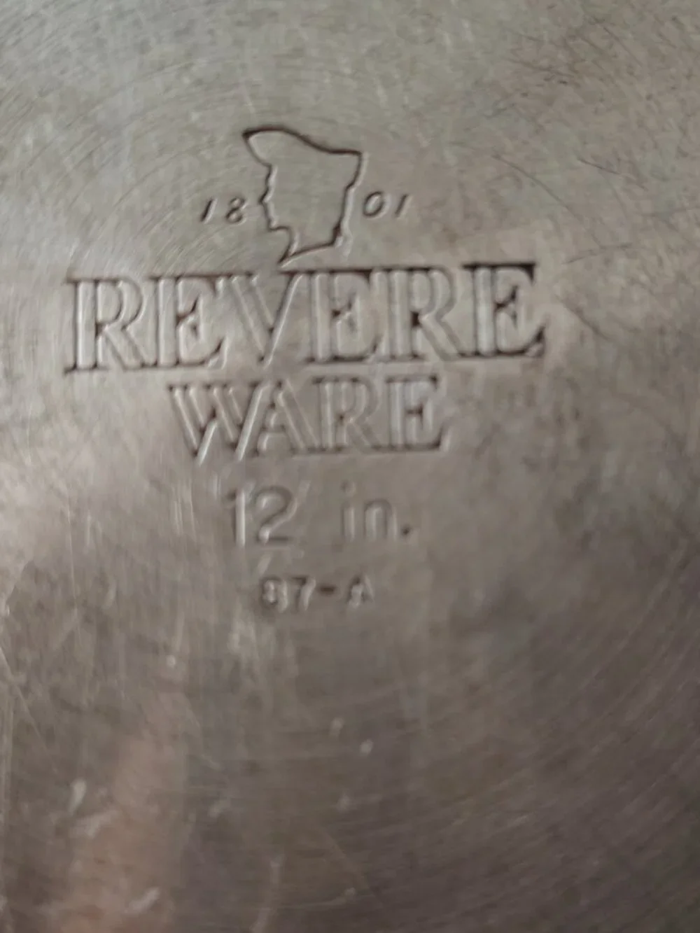 Vintage Revere Ware 12 Inch Skillet